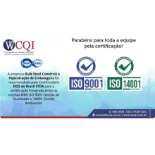 CERTIFICAÇÃO INTEGRADA ISO 9001:2015 + ISO 14001:2015 - BULK